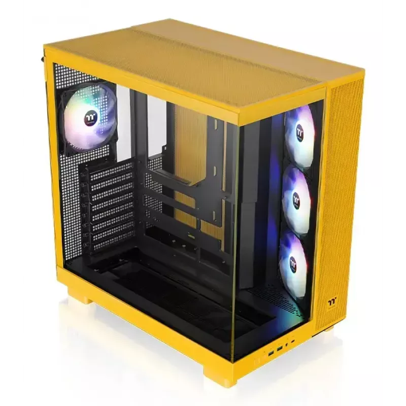 PC-kotelo Thermaltake View 380 XL TG ARGB Midi Tower keltainen