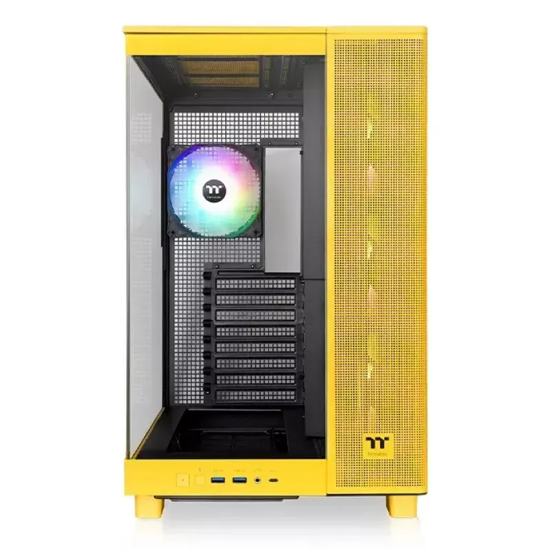 PC-kotelo Thermaltake View 380 XL TG ARGB Midi Tower keltainen