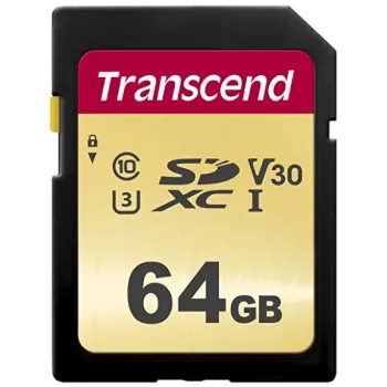 Flash-muisti Transcend 64GB SDXC UHS-I 500S