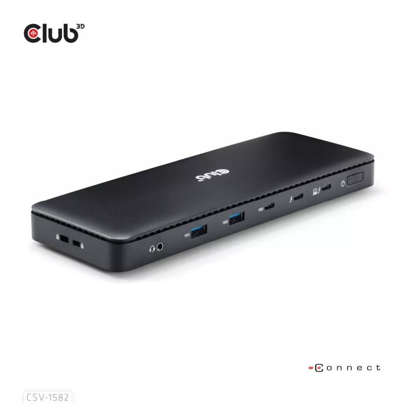 CLUB3D Thunderbolt™ 4 Certified 12-in-1-telakointiasema