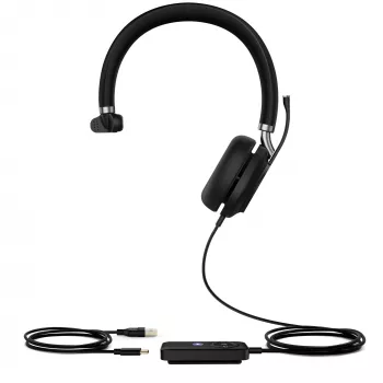 Yealink UH38 Mono Teams -W/O BAT USB-C-USB johdollinen kuulokemikrofoni