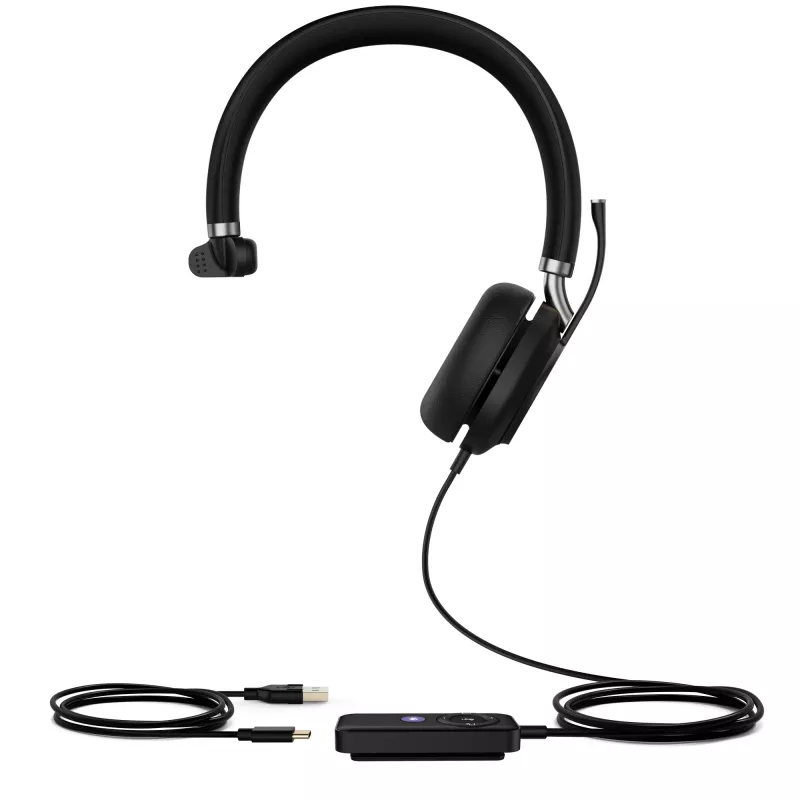 Yealink UH38 Mono Teams -W/O BAT USB-C-USB johdollinen kuulokemikrofoni