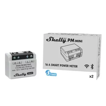 Älykytkin Shelly PM Mini Gen3 langaton 110-240V 1,2W