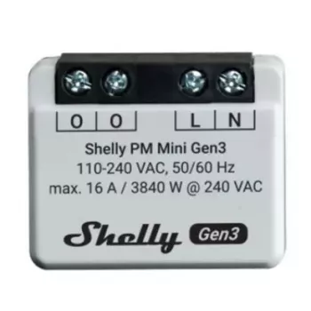 Älykytkin Shelly PM Mini Gen3 langaton 110-240V 1,2W