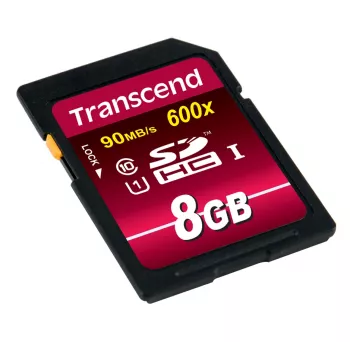 Flash-muisti Transcend 8 GB SDHC Class 10 UHS-I 600x TS8GSDHC10U1