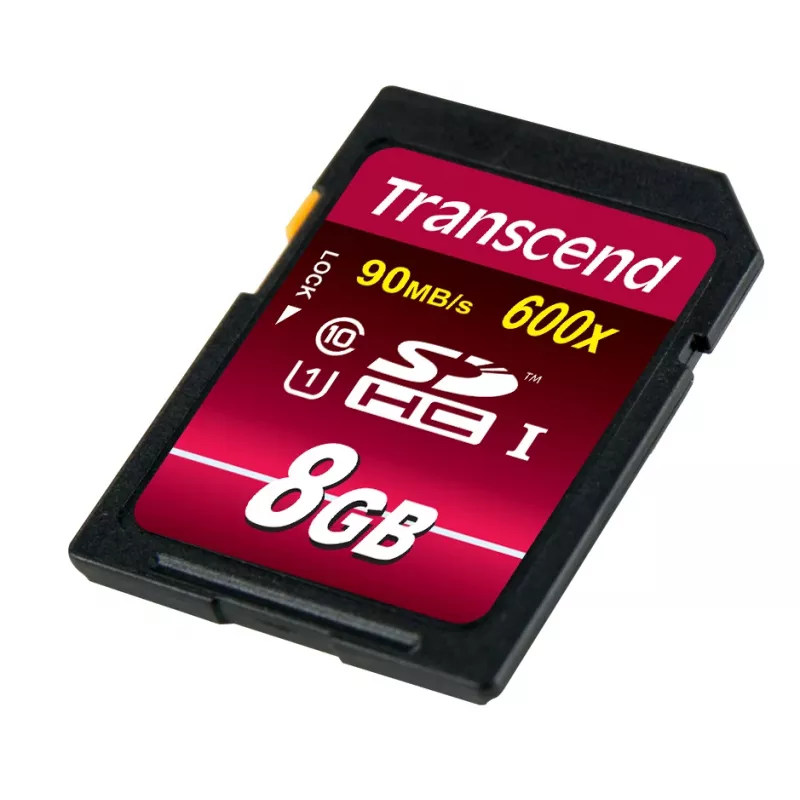 Flash-muisti Transcend 8 GB SDHC Class 10 UHS-I 600x TS8GSDHC10U1