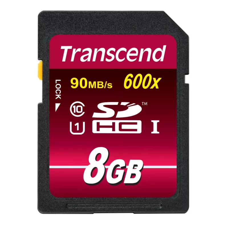 Flash-muisti Transcend 8 GB SDHC Class 10 UHS-I 600x TS8GSDHC10U1