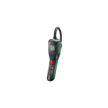 Bosch-sähköinen ilmapumppu 0.603.947.000 — kannettava, ladattava, 10 bar (150–150 psi), 3000 mAh, USB‑C, 10 l/min, letku ja lisävarusteet mukana