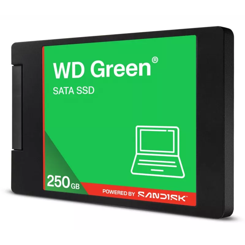 WESTERN DIGITAL SSD - WD Green - 250 GB - SATA 6Gb/s - 2,5 inch/7 mm kotelo