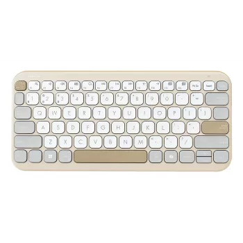 ASUS Marshmallow KW100 näppäimistö langaton Bluetooth QWERTZ beige harmaa valkoinen