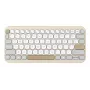 ASUS Marshmallow KW100 näppäimistö langaton Bluetooth QWERTZ beige harmaa valkoinen