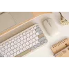 ASUS Marshmallow KW100 näppäimistö langaton Bluetooth QWERTZ beige harmaa valkoinen