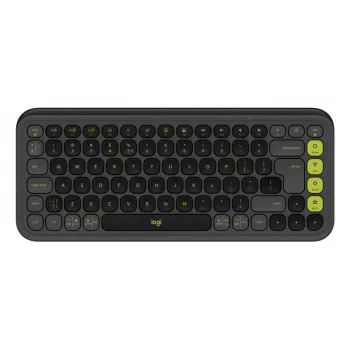 Logitech POP Icon Keys näppäimistö yleiskäyttö Bluetooth QWERTY US International grafiitti vihreä