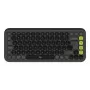 Logitech POP Icon Keys näppäimistö yleiskäyttö Bluetooth QWERTY US International grafiitti vihreä