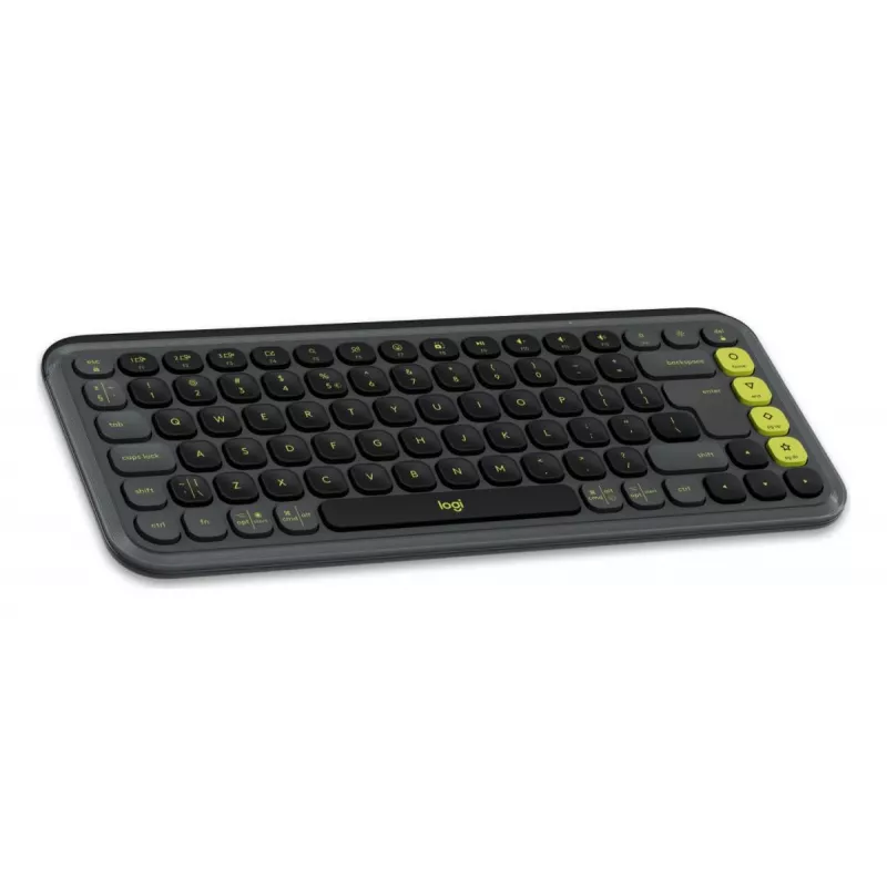 Logitech POP Icon Keys näppäimistö yleiskäyttö Bluetooth QWERTY US International grafiitti vihreä
