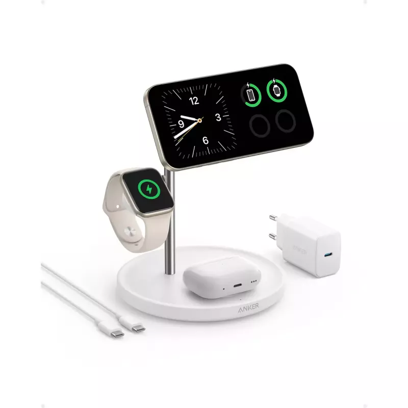 Anker MagGo Universal valkoinen USB langaton pikalaturi sisäkäyttöön