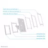 Neomounts DS15-630WH1 tabletin teline pöytään ja seinään 9,7-11 tuuman - lukittava