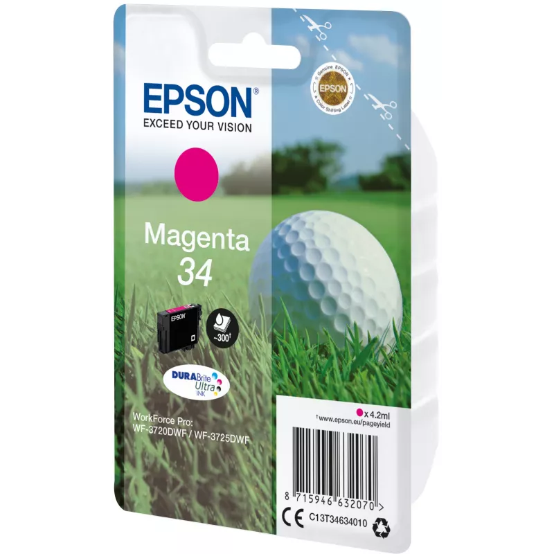 Patruuna Epson 34 magenta 300 sivua C13T34634010