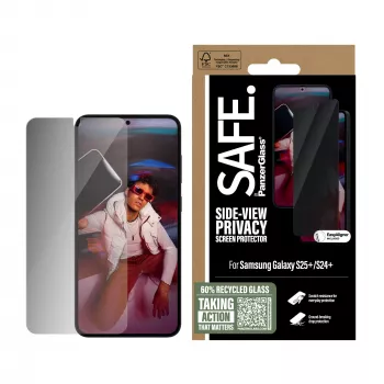 PanzerGlass SAFE. by ® tietosuoja näytönsuojakalvo Samsung Galaxy S25+ | S24+ | Ultra-Wide Fit EasyAligner-toiminnolla