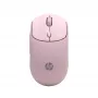 HP 400 hiljainen vaaleanpunainen langaton hiiri, molempikätinen, RF Wireless + Bluetooth, 6000 DPI, vaaleanpunainen