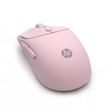 HP 400 hiljainen vaaleanpunainen langaton hiiri, molempikätinen, RF Wireless + Bluetooth, 6000 DPI, vaaleanpunainen