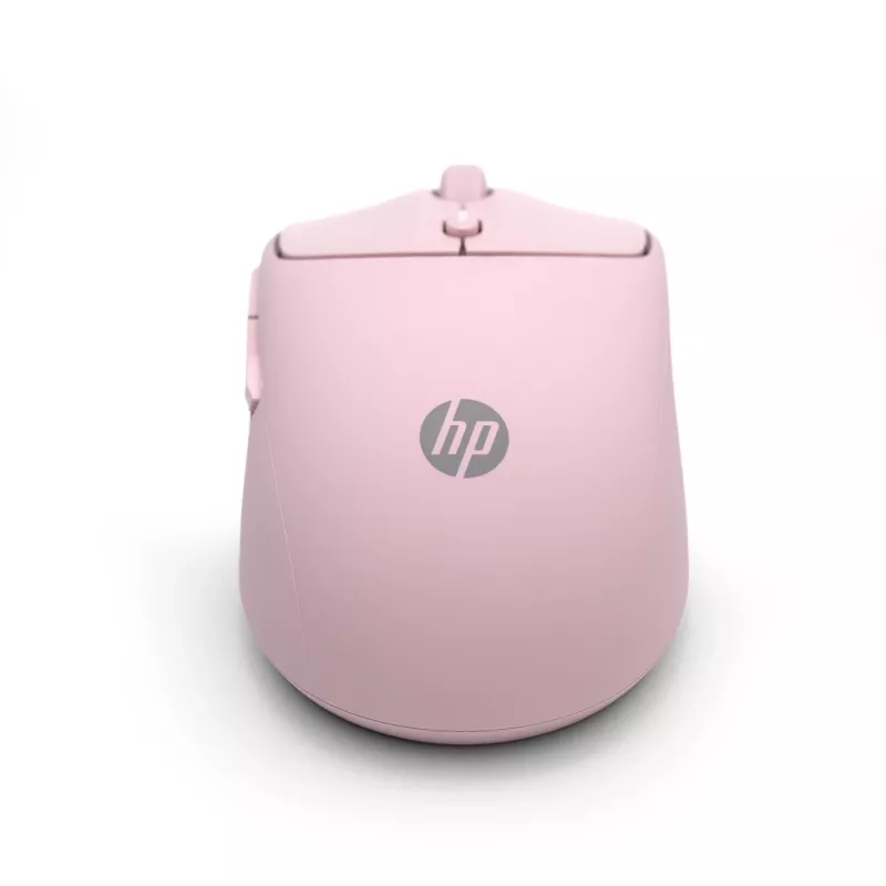 HP 400 hiljainen vaaleanpunainen langaton hiiri, molempikätinen, RF Wireless + Bluetooth, 6000 DPI, vaaleanpunainen