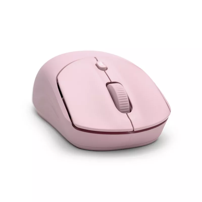 HP 400 hiljainen vaaleanpunainen langaton hiiri, molempikätinen, RF Wireless + Bluetooth, 6000 DPI, vaaleanpunainen