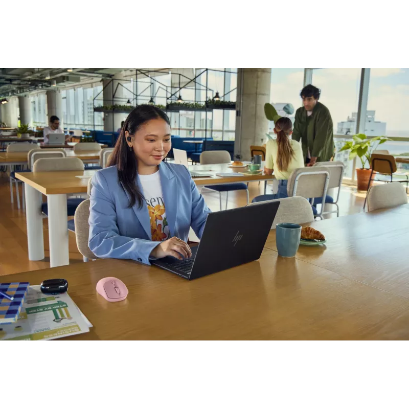 HP 400 hiljainen vaaleanpunainen langaton hiiri, molempikätinen, RF Wireless + Bluetooth, 6000 DPI, vaaleanpunainen