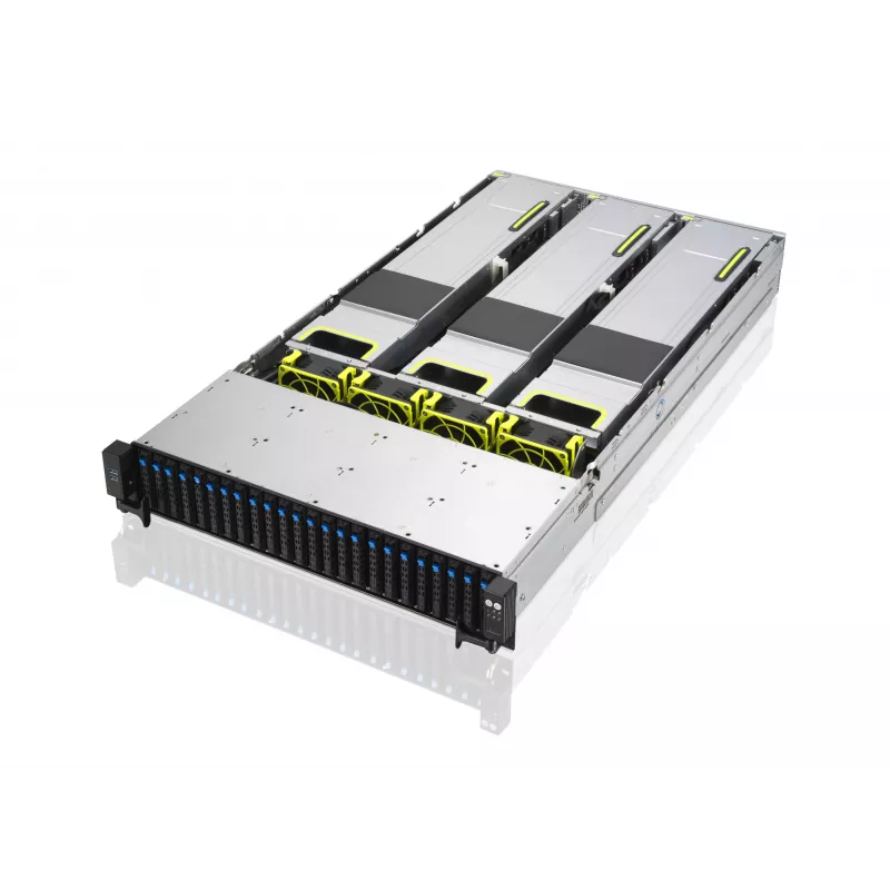 ASUS RS720A-E11-RS24U 2U räkkiasennettava barebone-palvelin, hopea