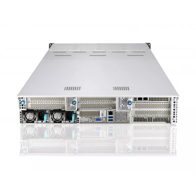 ASUS RS720A-E11-RS24U 2U räkkiasennettava barebone-palvelin, hopea