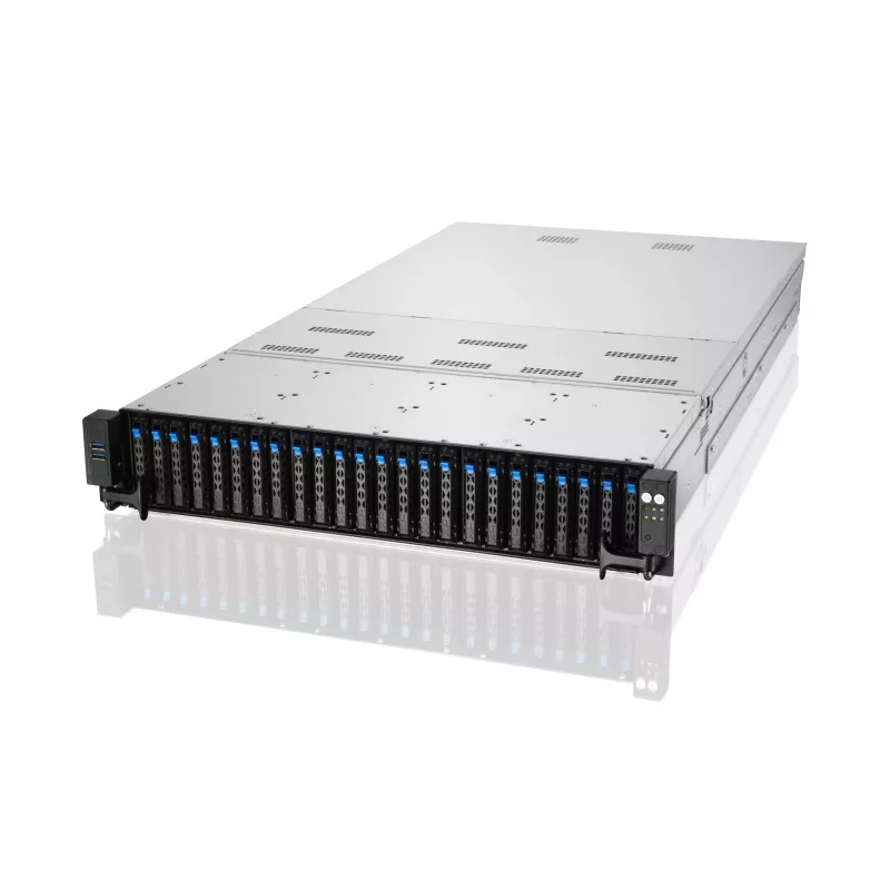 ASUS RS720A-E11-RS24U 2U räkkiasennettava barebone-palvelin, hopea