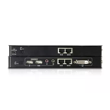ATEN USB DVI KVM -jatko äänellä ja RS-232:lla (60 m), lähetin & vastaanotin, langallinen, 60 m, Cat5, Cat5e, 1920 x 1200 pikseliä, 1920 x 1200, 1024 x 768