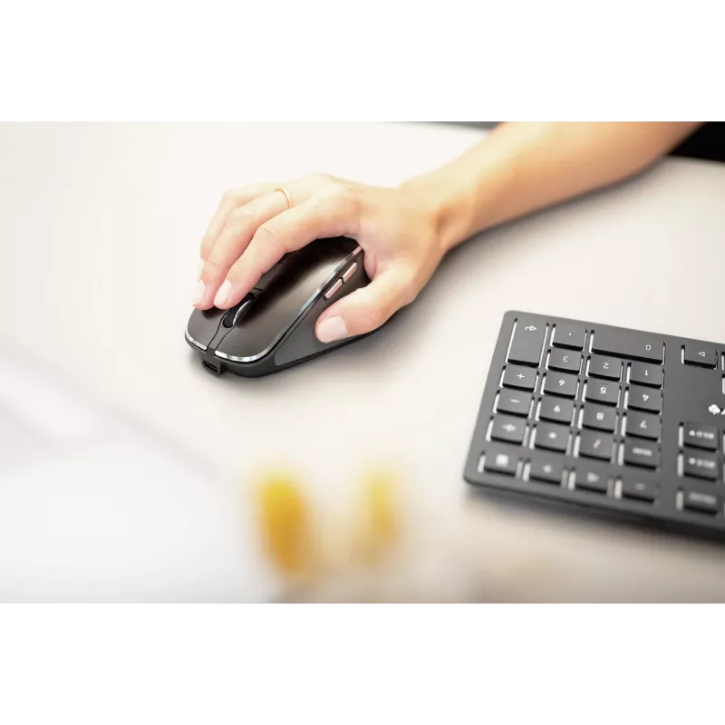 CHERRY DW 9500 SLIM näppäimistö hiiri mukana universaali RF Wireless + Bluetooth QWERTY espanja musta, harmaa