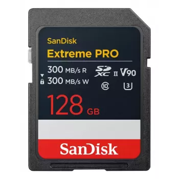 Flash-muisti SanDisk Extreme PRO 128 GB SDXC UHS-II malli SDSDXDM-128G-GN4IN
