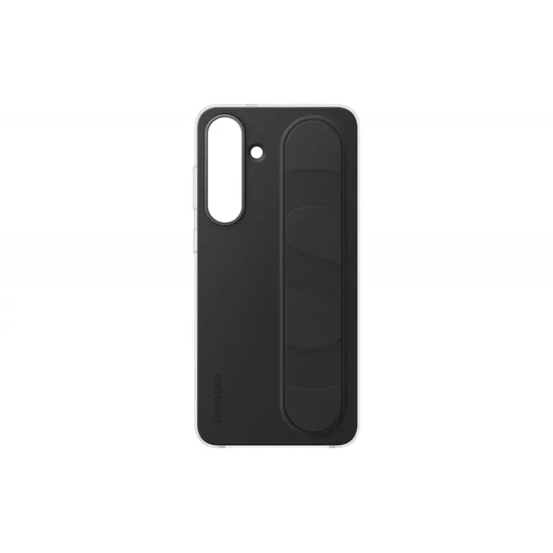 Protective Standing Grip -kotelo Samsung Galaxy S25 FE:lle, musta, pöytäteline