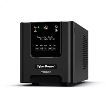 CyberPower PR750ELCD UPS (keskeytymätön virransyöttö) Line-Interactive 0,75 kVA 675 W 6 AC-lähtöä