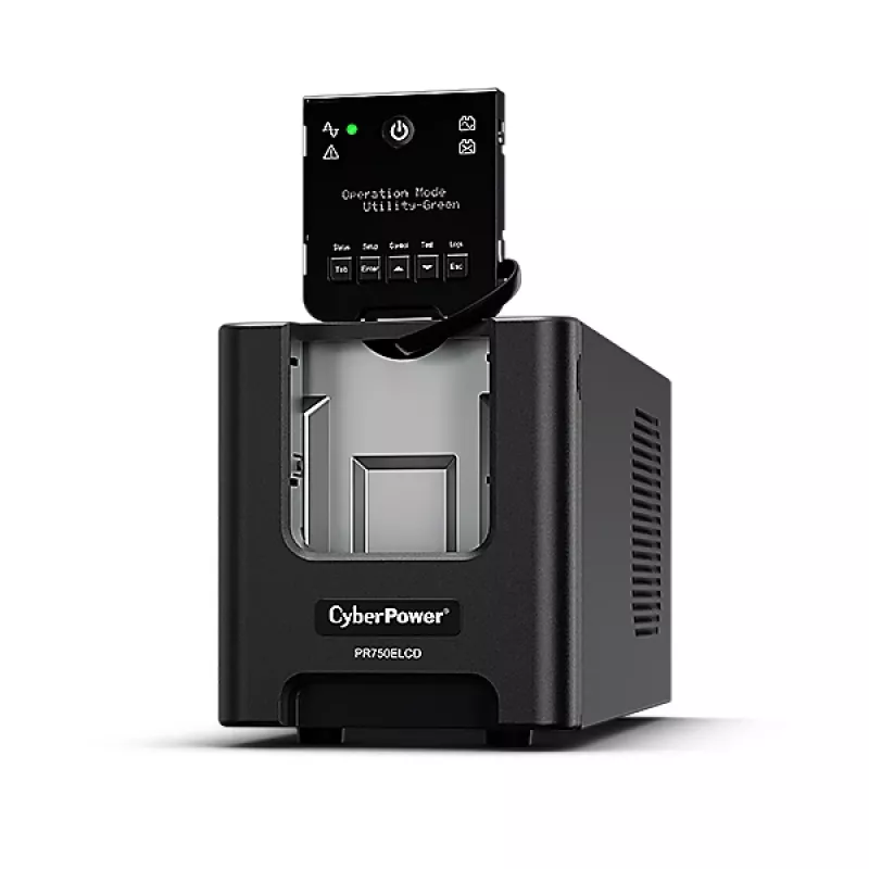CyberPower PR750ELCD UPS (keskeytymätön virransyöttö) Line-Interactive 0,75 kVA 675 W 6 AC-lähtöä