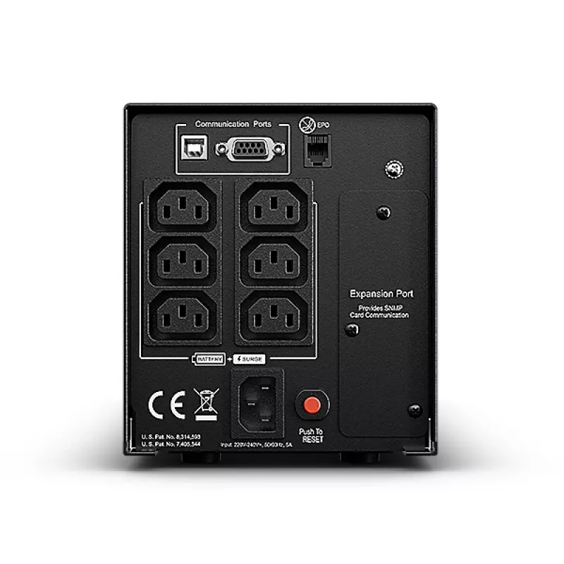CyberPower PR750ELCD UPS (keskeytymätön virransyöttö) Line-Interactive 0,75 kVA 675 W 6 AC-lähtöä