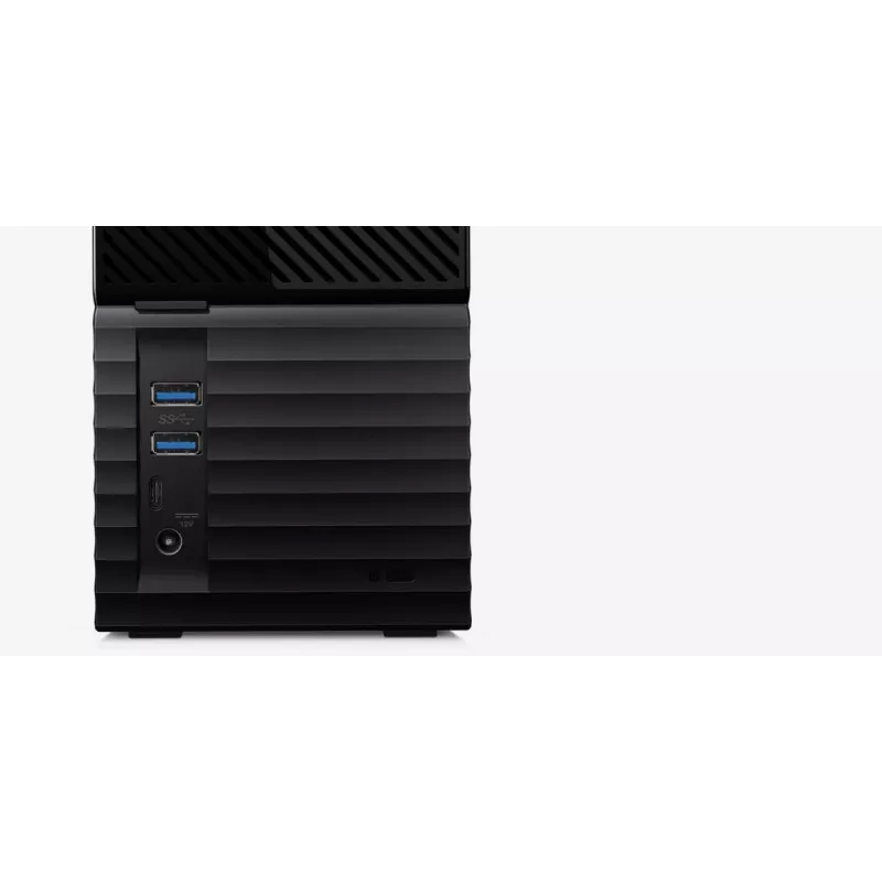 WD My Book Duo WDBFBE0360JBK ulkoinen RAID-tallennuslaite 36 Tt (2x 18 Tt HDD), USB-C 3.2 Gen 1, RAID 0/1/JBOD, 256-bittinen AES-laitteistosalaus, musta