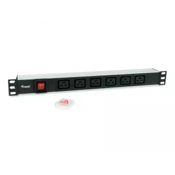 Equip 333319 virranjakoyksikkö (PDU) 6 AC-lähtöä 1U musta