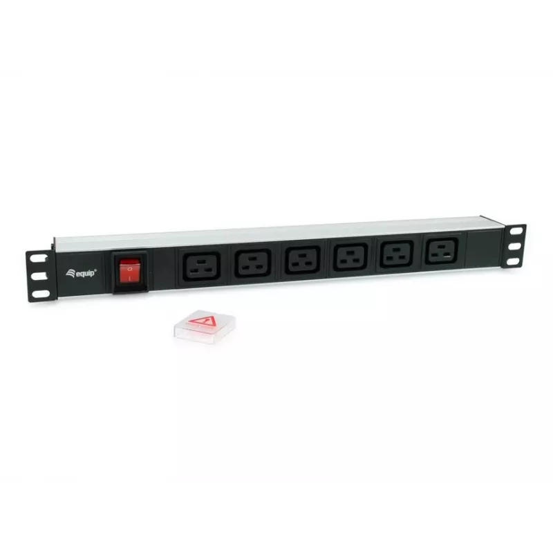 Equip 333319 virranjakoyksikkö (PDU) 6 AC-lähtöä 1U musta