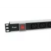 Equip 333319 virranjakoyksikkö (PDU) 6 AC-lähtöä 1U musta
