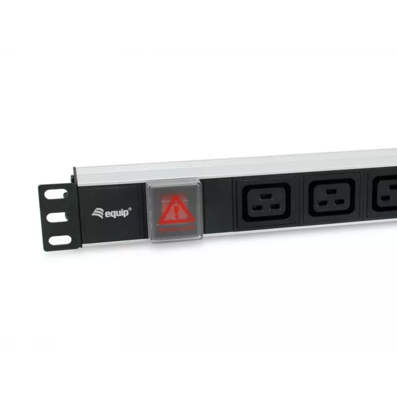 Equip 333319 virranjakoyksikkö (PDU) 6 AC-lähtöä 1U musta