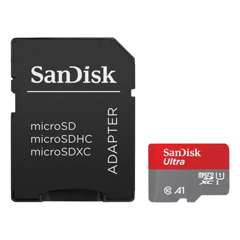 WESTERN DIGITAL SanDisk Ultra micro SDXC 64 GB plus SD-sovitin 140 MB/s A1 Class 10 UHS-I – 2 kpl:n pakkaus
