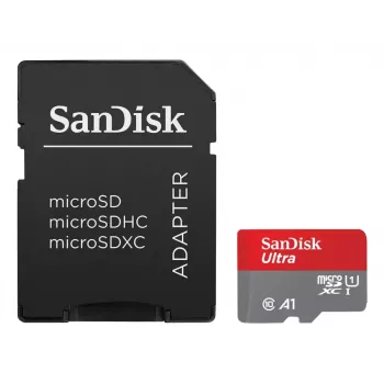 WESTERN DIGITAL SanDisk Ultra micro SDXC 128GB plus SD-sovitin 140 MB/s A1 Class 10 UHS-I – 2 kpl:n pakkaus