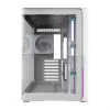 FSP M580-WP Plus Midi Tower -tietokonekotelo, ATX, ARGB, karkaistu lasi, valkoinen