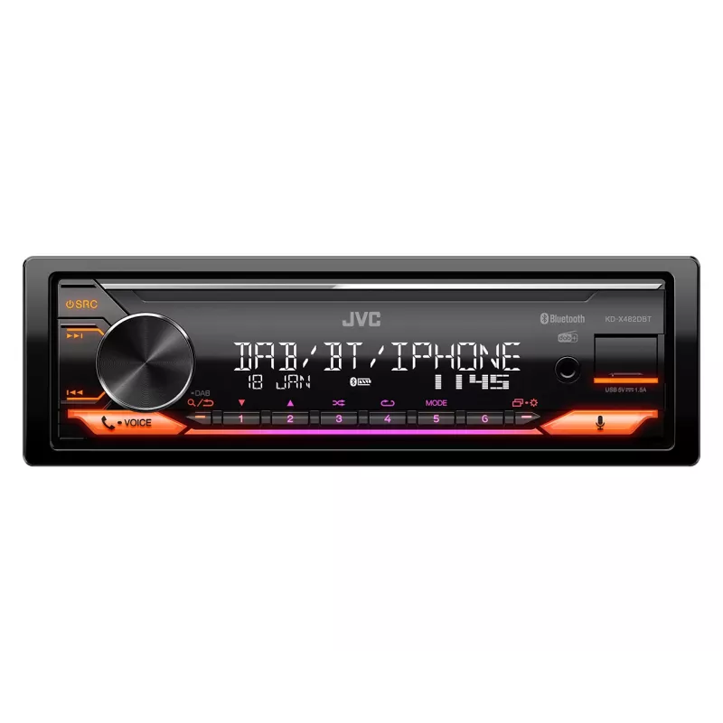 JVC KD-X482DBT musta 200 W Bluetooth