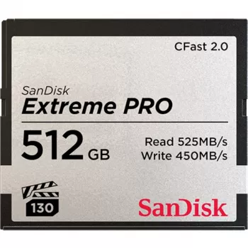 WESTERN DIGITAL SanDisk Extreme Pro Cfast 2.0 muistikortti 512GB – 525 MB/s lukunopeus