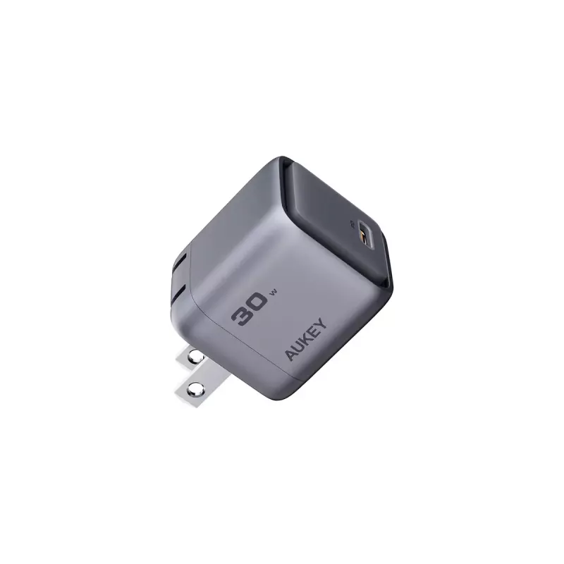 AUKEY Comet Mini PA-C1 30 W laturi, 1 portti, pikalataus, 100–240 V AC, harmaa