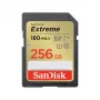 SDXC-muistikortti SANDISK UHS-I Extreme 256 GB — luku 180 MB/s, kirjoitus 130 MB/s, U3/V30, Class 10